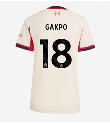 Liverpool Cody Gakpo #18 Udebanetrøje Dame 2025-26 Kortærmet